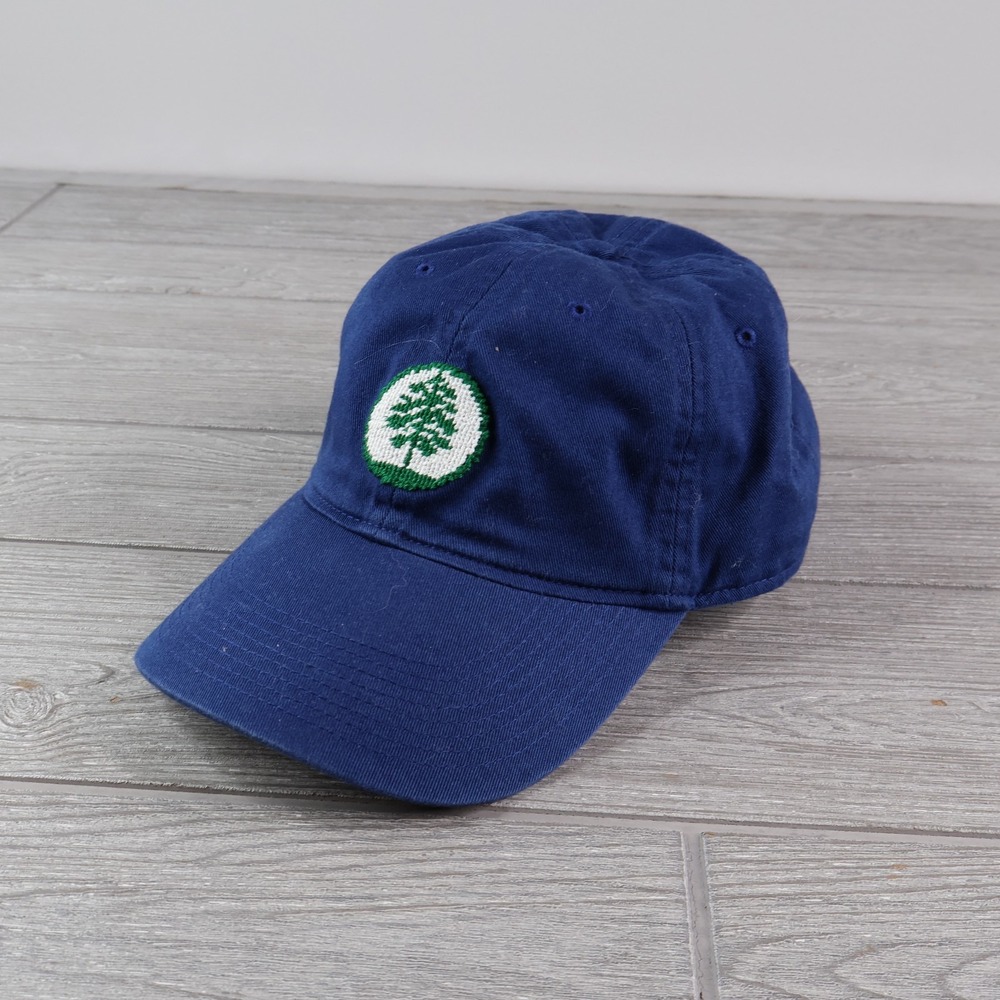 Smathers & Branson Metedeconk National Golf Club Needlepoint Hat Navy OSFA